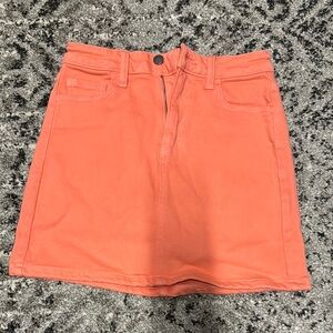 Coral Denim Skirt